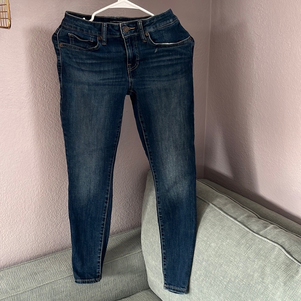 Lucky low rise skinny ankle Lolita Jean size 4/27.